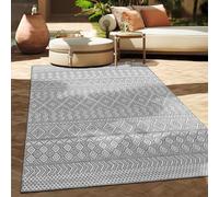 Paco Home Outdoor Rug Kitchen Rug Modern Boho Pattern, Size:160x220 cm, Colour:Grey 3