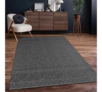 Paco Home Outdoor Rug Kitchen Rug Modern Boho Pattern, Size:80x250 cm, Colour:Anthracite 2