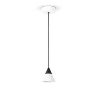 Paco Home Pendant Dining Table Hanging Lamp Pendant Dining Room Modern Concrete Retro Vintage LED Lamp, Lamp Type:Type 1, Colour:White