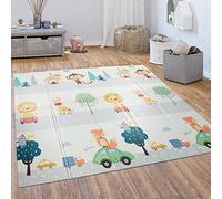 Paco Home Play Mat Crawl Mat Baby Kids Foldable Washable Reversible Animal Motif, Size:150x200 cm, Colour:Multicolored