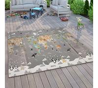 Paco Home Play Mat Crawl Mat Baby Kids Foldable Washable Reversible Animal Motif, Size:180x200 cm, Colour:Multicolored 3