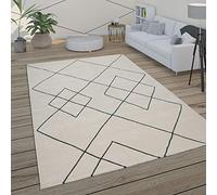 Paco Home Rug Living Room Scandi Diamond Pattern Modern White Different Designs Sizes, Size:120x170 cm, Colour:White