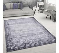 Paco Home Rug Living Room Short Pile Abstract Vintage Style Modern, Size:160x220 cm, Colour:Grey