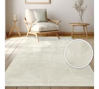 Paco Home Rug living room short pile, modern geometric abstract patterns, 3D effect, rainbow and checkered design, solid color, glossy luxurious tone-on-tone, Size:230x320 cm