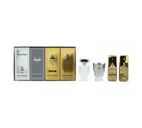 Paco Rabanne 4 Piece Gift Set: 1 Million Elixir Parfum 5ml - Phantom Eau De Toil