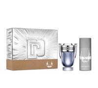 Paco Rabanne Invictus 100ml Eau De Toilette Spray + 150ml Deodorant Spray Gift Set
