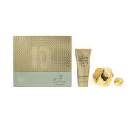 Paco Rabanne Lady Million 3 Piece Gift Set: Eau de Parfum 80ml - Body Lotion 100ml + EDP 5 ml