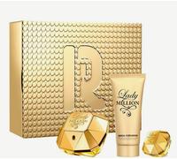 Paco Rabanne Lady Million 80ml Eau de Parfum and 100ml Sensual Body Lotion Set with 5ml Eau de Parfum