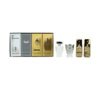 Paco Rabanne Miniatures For Him Gift Set 5ml 1 Million EDT + 5ml 1 Million Elixir EDP + 5ml Invictus EDT + 5ml Phantom EDT