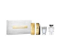 Paco Rabanne Men's Miniatures Gift Set 1 Million Eau De Toilette + 1 Million Elixir Intense Parfum + Invictus Eau De Toilette + Phantom Eau De Toilette 4 x 5ml