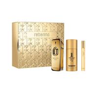 Paco Rabanne Million Gold Gift Set For Men - 50ml Eau De Parfum Intense & 10ml EDP Travel Spray - 150ml Deodorant