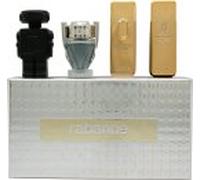 Paco Rabanne Miniatures Gift Set 5ml 1 Million EDT + 5ml Million Gold EDP Intense + 5ml Invictus EDT + 5ml Phantom Parfum