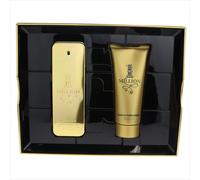 Paco Rabanne One Million For Men 2 Piece Set Tin Box (3.4 Oz Eau De Toilette Spray + 3.4 Oz Shower Gel)