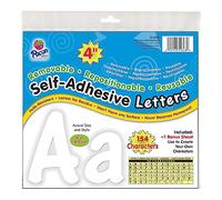 Pacon 4" Self-Adhesive Uppercase and Lowercase Letters, 154-Count, White (51698)