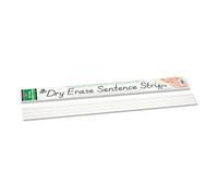 Creativity Inspired Sentence Strips, 30 Reusable Wipe-Off Strips, 3" x 24", White, Learn Maths, Spelling & Grammar, Ideal for Schools and Home schooling
