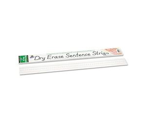 Pacon 5185 Dry Erase Sentence Strips, 24 x 3, White, 30/Pack