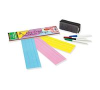 Pacon Dry Erase Sentence Strips, 3-Inches by 12 -Inches, Assorted Colors, 30 Strips (5188)
