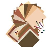 Pacon Multicultural Construction Paper, 9" x 12", Assorted Colors, Pack of 50