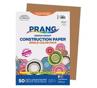 Pacon SunWorks 6903 Construction Paper, 9 Inches by 12 Inches, 50 Count, Light Brown