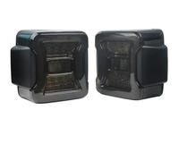 PaCsci Car Rear Light For Jeep For Wrangler JK 2007-2017JL 2018 LED Tail Light Rear Reverse Brake Lamp Turn Signal Light Daytime Running Lamp EU Version(Black lens)