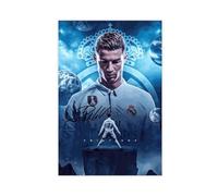 PacSci Football Star Cristiano Ronaldo Poster 27 Canvas Poster Wall Art Decor Print Picture Paintings for Living Room Bedroom Decoration Unframe-style 12x18inch(30x45cm)