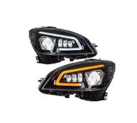 PaCsci Headlights Assembly For Benz C Class W204 C200 C260 C63 2007-2011 Car Full LED Headlights DRL Turn Signal Xenon Lens Hid Front Lights Front Light Assembly Assy