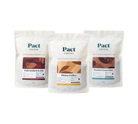 Pact Coffee Gifting Bundle, 3 Coffee Varieties, Wholebean, Dark Roast, 3 x 250g, House Blend, Bourbon Espresso, Single Origin, Ethically Sourced, Freshly Roasted