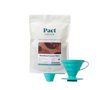 Pact Coffee Starter Kit, Hario V60 Dripper & Bourbon Cream Filter Coffee, 250g, Ground, Dark Roast, Ethically Sourced, Freshly Roasted