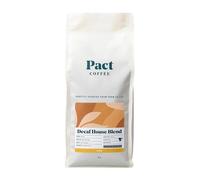 Pact Decaf House Blend, 1kg, Medium Grind, Dark Roast, Ethically Sourced, Freshly Roasted, Ground Coffee