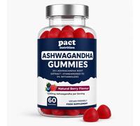 Pact Nutrition Ashwagandha Gummies - Raspberry Flavour - 60 Pack in Red Pact Nutrition Red