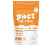 Pact Nutrition Turmeric Tablets 2000mg - High Strength with Black Pepper, Ginger, Vitamin D3 & C - 120 Vegan Tablets - Joint & Immune Support - UK Made