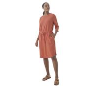 Pact Organic Cotton Women's Relaxed Tie Waist Dress, Apricot Brandy, S