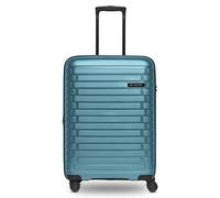 Pactastic Collection 04 THE MEDIUM + 4 wheels Trolley M 66 cm with expansion pleat blue
