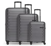 Pactastic Collection 04 THE THREE SET + 4 wheels Suitcase set 3-piece Expandable gray