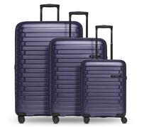Pactastic Collection 04 THE THREE SET + 4 wheels Suitcase set 3-piece Expandable purple