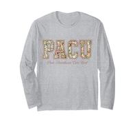 Pacu Post-Anesthesia Care Unit Floral Nurse Pride Long Sleeve T-Shirt
