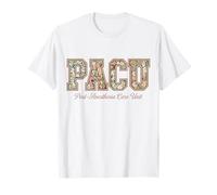 Pacu Post-Anesthesia Care Unit Floral Nurse Pride T-Shirt