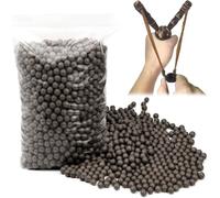 PacuM 400 Pcs Slingshot Ammo 8mm Catapult Ammo Hard Clay Ball Biodegradable Mud Pellets Catapult Sling Shot for Shooting Target Practice, Hunting