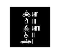 PacuM Accident Hit/Kill Count Funny Bumper Sticker Cars Decal Car Truck Window Car Sticker Decal (White, 25cm*15cm)