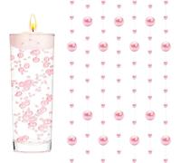 PacuM Artificial Pearls String Beads Chain, 18 Pc/70 Feet Pearl Bead String Garland Faux Pearl Christmas Beads Garland Plastic for Wedding, Party, Christmas Tree Decoration (Pink)