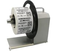 PACUM Automatic Label Rewinder Machine, 1/1.5/3 In Inner Core Tags Rewinding Machine, Label Width 120mm Diameter 230mm, Forward and Reverse Adjustable, 1-10 Inch/s Speed-Adjustable