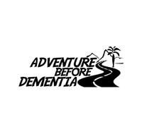 PacuM Fashion Adventure Before Dementia Car Stickers Camper Accessories Funny Decal Sticker (Color : Black, Size : 17cm*6.7cm)