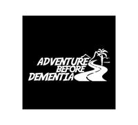 PacuM Fashion Adventure Before Dementia Car Stickers Camper Accessories Funny Decal Sticker (Color : White, Size : 17cm*6.7cm)