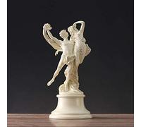 PacuM Romantic Couple Dancing Statue,Love Angel Sculpture,Embrace & Kiss Figure 8th for Wedding Commitment Girls Birthday Whitea 36x15x15cm(14x6x6inch) Gift