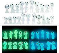 PacuM Tree Elves Figures, 20 Pcs Luminous Tree Elves Mini Resin Aliens Miniature Fairy Garden Accessories for Micro Landscape, Patio, Terrace, Yard Decoration(Blue, Green)