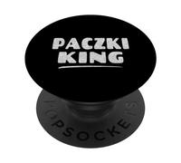 Paczki King - Filled Doughnut Fan Paczki Day PopSockets Adhesive PopGrip