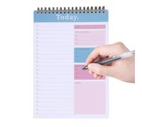 Pad | 52 Sheets Planner,To Do Notebook Daily List, Checklist Notebook Organizer, Portable, Sturdy Task Planner for School Organizing, Planning