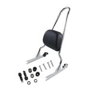 Pad Backrest Detachables Passenger Backrest For Fat Boy S FLSTFBS FLSTF For Night Train EFI FXSTBI FXSTB For Springer For Softail FXSTS(Chrome)