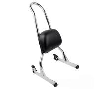 Pad Backrest Motorcycle Detachable Passenger Backrest For Softail For Springer Custom For Night Train Standard For Fat Boy For Cross Bones(Chrome)