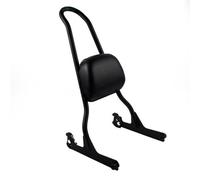 Pad Backrest Motorcycle Rear Backrest W/Passenger Pad Kit For Softail For Custom For Springer FXST FXSTC FXSTB For Fat Boy FLSTF 06-19(Black)